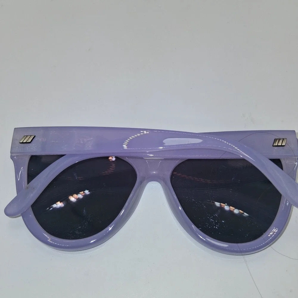 Le Specs Sunglasses Women's Lavender Oversized Fashion UV Protection Chic